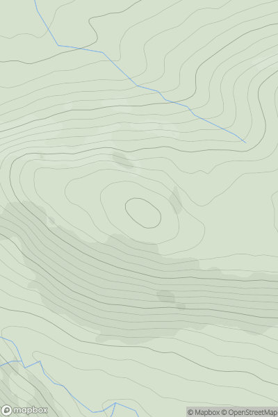 Thumbnail image for Creag nan Cuilean [Knapdale and Kintyre] [NR623165] showing contour plot for surrounding peak